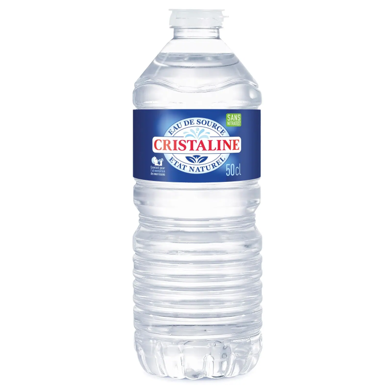 Eau minérale Cristaline 50 cl - carton de 24